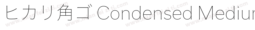 ヒカリ角ゴ Condensed Medium字体转换